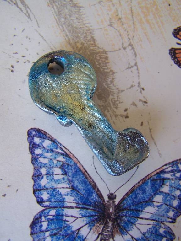 Take Flight Raku Wing Key Pendant