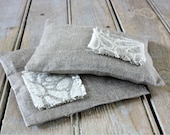 Reusable Lavender Sachet Dryer Pillow Sheets Alternative Organic hemp linen set of two
