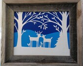My Deerest - Paper Collage Cut Paper Art from PaperMichelle