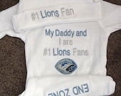 Detroit Lions  NFL Football Baby Infant Newborn Onesie Creeper Hat Set
