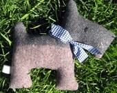 Grayson Upcycled Plush Scotty Dog