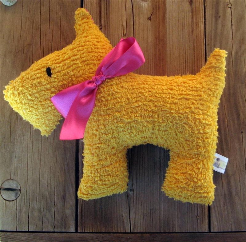 Winnie Plush Retro  Vintage Chenille Scotty Dog