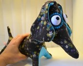 Noodle the floral Sausage Dog OOAK
