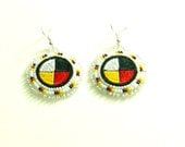 Medicine wheel earrings
