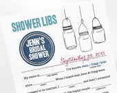 Mason Jars Mad Libs PDF FILE Print Yourself Great for Bridal Shower, Wedding, Reception