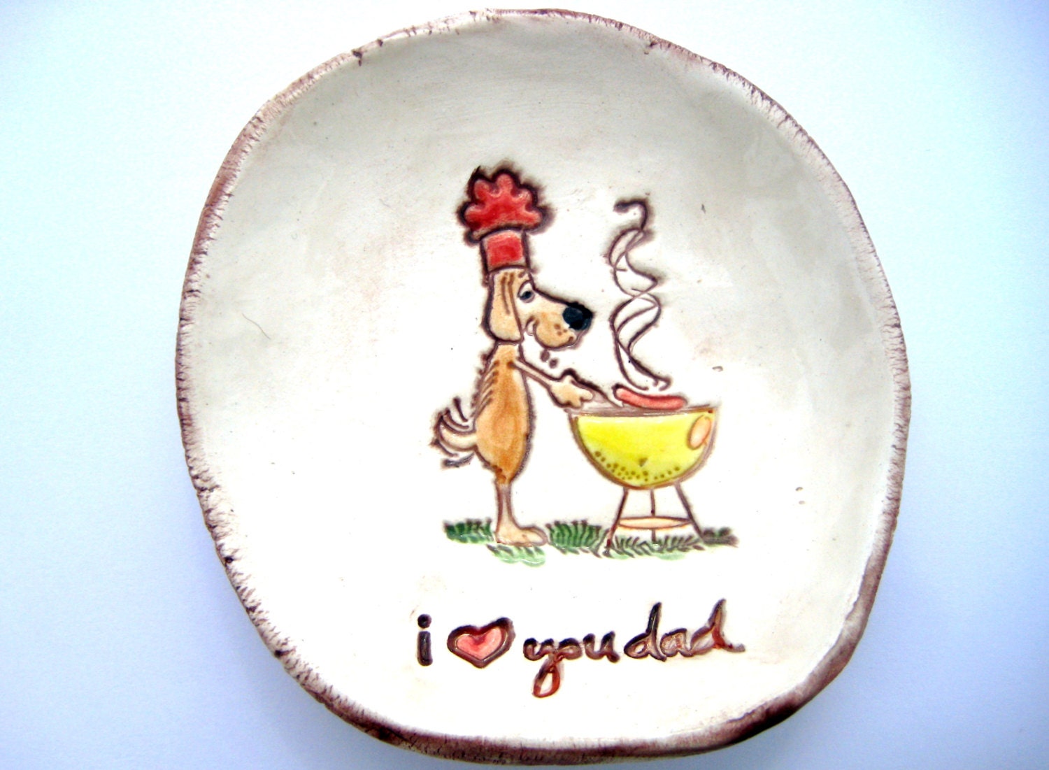 I Love you Dad Dog Grilling Father's Day Dish