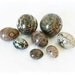 Vintage 70s Alabaster Marble Stone Eggs Balls Set 8