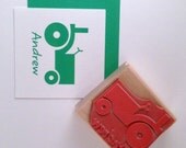 Tractor Personalized Rubber Stamp