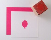MINI Balloon Rubber Stamp
