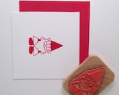 Gnome Rubber Stamp