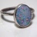 Sterling silver and Australian opal doublet ring