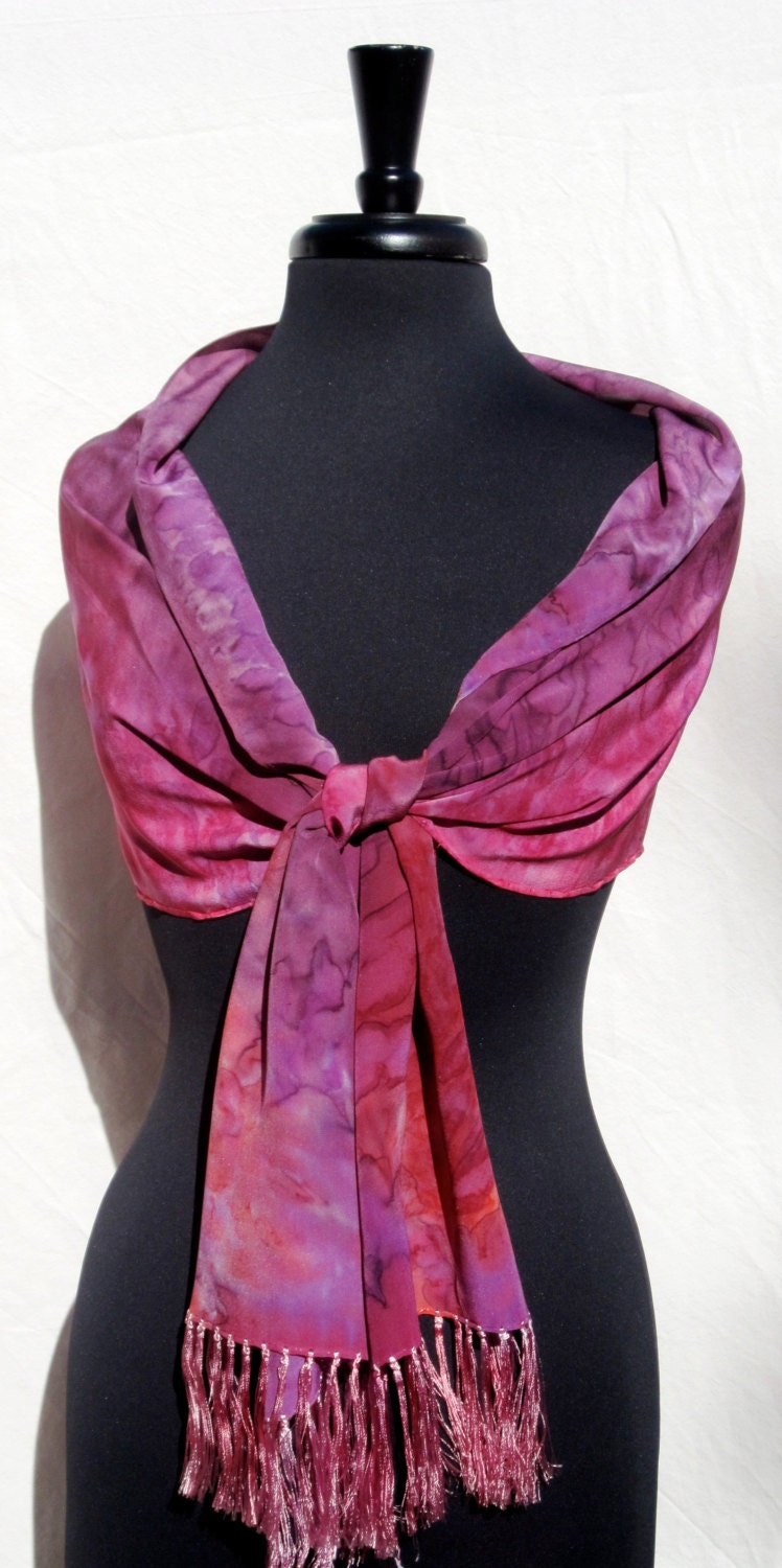 Joyflower Hand Painted Silk Scarf - Earthsong Series
