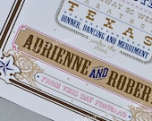 Western Wedding Poster, Guest Book Alternative
