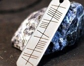 Mo Anam Cara / My Soul Friend Gaelic Ogham Necklace - sterling silver