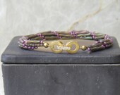 Spiral Cuff with Rhinestone Clasp
