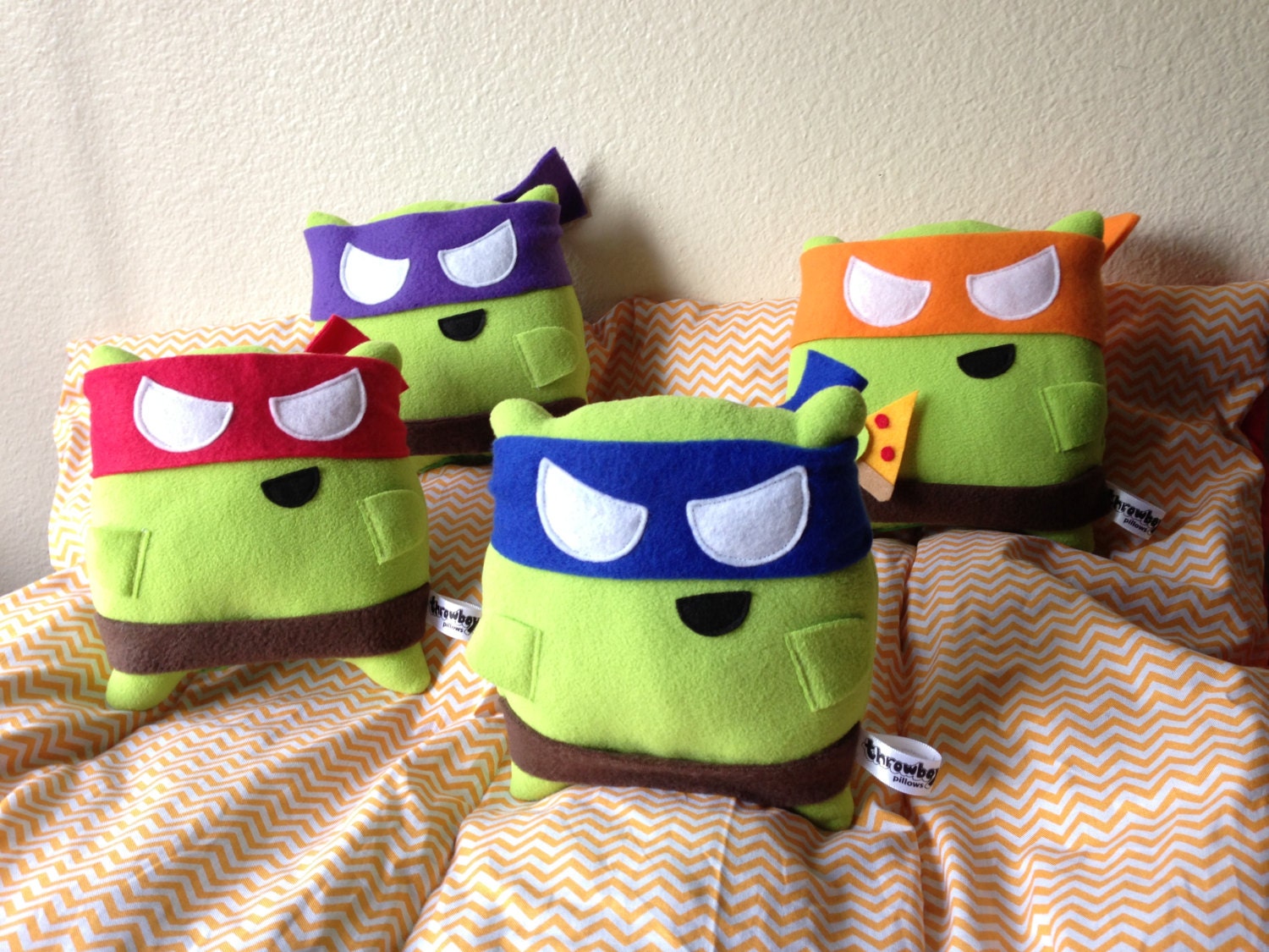 Turtle Pillow Fighter SET (includes all 4) 