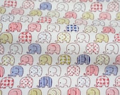Tiny Elephant Print Japanese fabric
