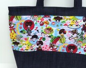 Geisha Dolls & Denim Tote
