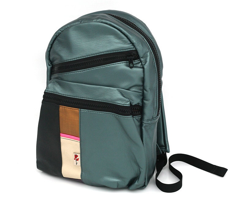 Backpack Patt - Recycled and Handmade by Mariclaro in CA - XI 740