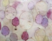 Lavender Rain, encaustic painting