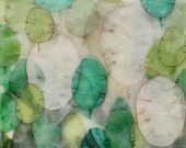 Emerald Drops, abstract encaustic