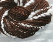 Hot Chocolate handspun two ply wool and alpaca yarn