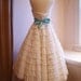 50s Tea Length Wedding Dress / Vintage Wedding Dress by Cotillion Original Size XS