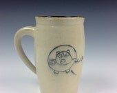 Hairy Ploppler Pig Mug- magic brown