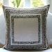 Decorative Throw Pillow Sham Covers 24x24 Silk Embroidered Accent Bead Pillow Sham Cover Toss Sofa Couch Pillows Bed Pillow Cases Refreshed