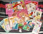 Vintage Japan Shoujo Margaret Anime Retro Girl Lot of Anime Coloring Books ETC Unused