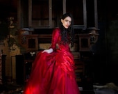 SALE Mina Victorian Bustle Gown Wedding Custom Gown Im Stock XSmall