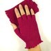Crochet Gloves Retro Vintage Style Steampunk Lace Fishnet Fingerless Gloves Fuchsia Pink