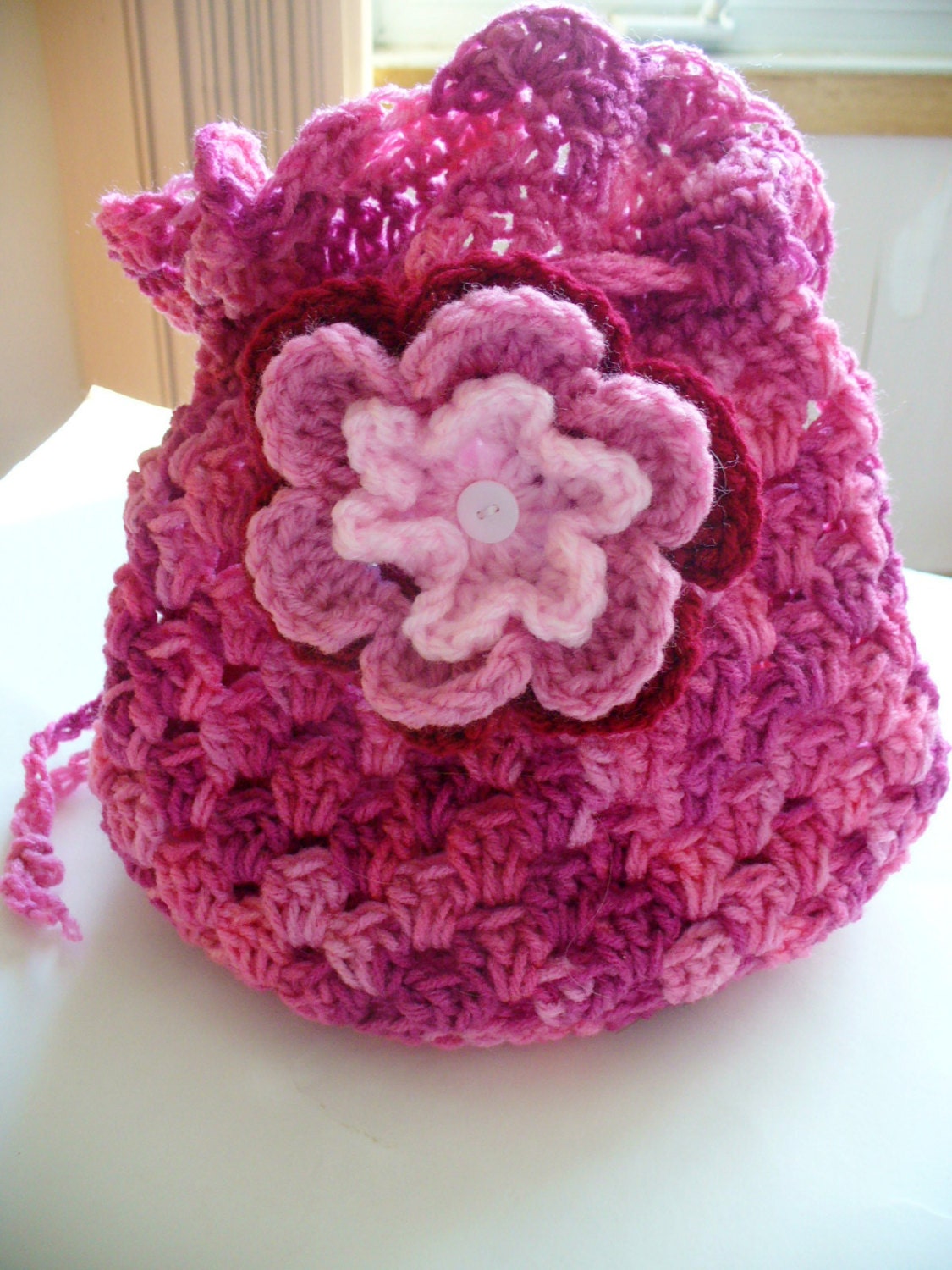 ON SALE - Pink Girl's Drawstring Bag