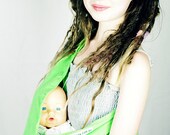 Apple Green Child's Pouch Sling for Dolls or Teddies suitable - 1-8 years