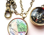 Personalized Keychain Graduation gift, personalized two maps keychain long distance couples, personalized travel anniversary gift