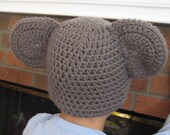 Crochet Pattern -- Mouse Hat for Baby, Toddler, or Child -- Four Sizes