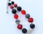 Made to match Red Black Silver School Spirit