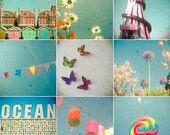 I See a Rainbow - Ttv photography, rainbow colors, photo collection, colorful wall decor, nature, carnival, set of Nine 4x4 Mini Prints