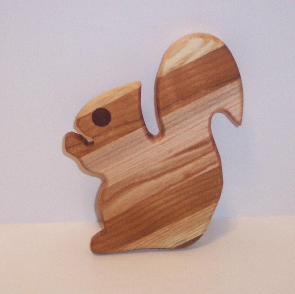 Mini Squirrel Wood Cutting Board