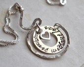 Support Without Fear Pregnancy Heart Necklace Midwife Doula