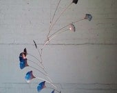 Copper Mobile Handmade Copper Mobile w Ginkgo Leaves