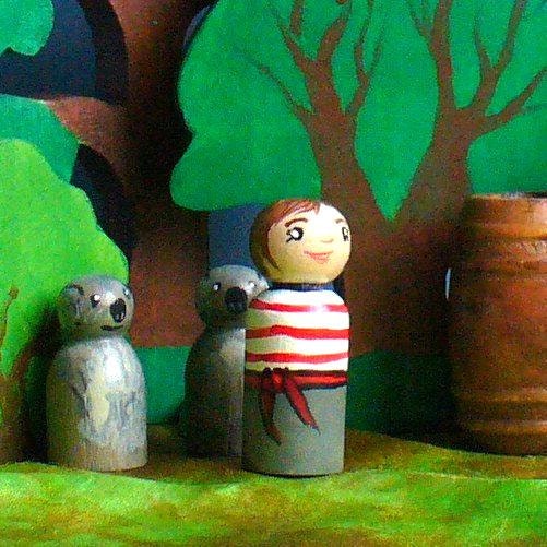 Wooden Toy - Wooden Peg Doll Pirate Cabin Boy, Will, Waldorf Toys / The Enchanted Cupboard