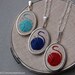 Embroidered Pendant Necklace, Made To Order Itty Knitty Necklace