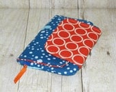 Fresh n Trendy Zipper Wallet   - Blue Orange Butterfly - FREE SHIPPING