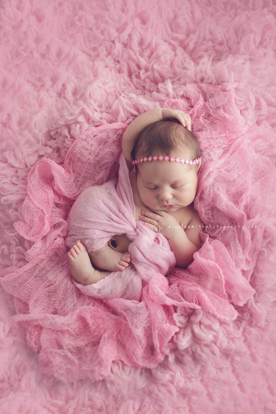Layering Blanket- Photographers prop Layering Piece pale pink