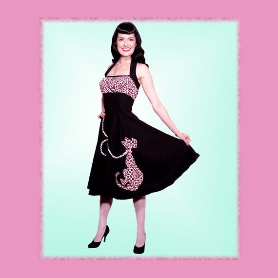 Purrrrfectly Pink Kitty-Cat Halter Dress... Meeeowww