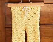 Instant download - Crochet PATTERN (pdf file) - Seamless Lace Leggings (sizes baby, toddler, child)