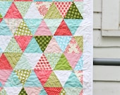 Triangle Patchwork Baby Quilt