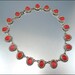 Rose Pink Silver Lucite Necklace Art Deco Style Translucent Molded Flower Vintage 1950s Jewelry