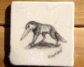 Stone Coasters ,With Original ink Drawings